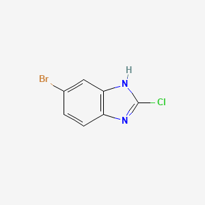 molecular formula C7H4BrClN2 B1365162 5-Bromo-2-chloro-1H-benzo[D]imidazole CAS No. 683240-76-8