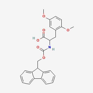 molecular formula C26H25NO6 B13651626 3-(2,5-dimethoxyphenyl)-2-({[(9H-fluoren-9-yl)methoxy]carbonyl}amino)propanoic acid 