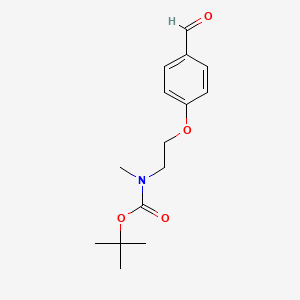 molecular formula C15H21NO4 B1365163 [2-(4-Formylphenoxy)ethyl]methyl-carbamic acid tert-butyl ester 