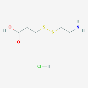 molecular formula C5H12ClNO2S2 B1365170 3-[(2-Aminoethyl)dithio]propionic acid hydrochloride CAS No. 351422-31-6
