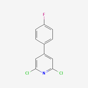 molecular formula C11H6Cl2FN B1365177 2,6-Dichloro-4-(4-fluorophenyl)pyridine 