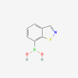 molecular formula C7H6BNO2S B13651770 Benzo[d]isothiazol-7-ylboronic acid 
