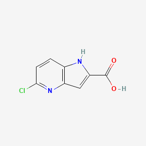 molecular formula C8H5ClN2O2 B1365179 5-chloro-1H-pyrrolo[3,2-b]pyridine-2-carboxylic acid CAS No. 800401-63-2