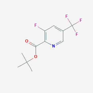 molecular formula C11H11F4NO2 B13651826 tert-Butyl 3-fluoro-5-(trifluoromethyl)picolinate 