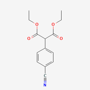 molecular formula C14H15NO4 B1365199 Diethyl 2-(4-cyanophenyl)malonate CAS No. 201404-26-4