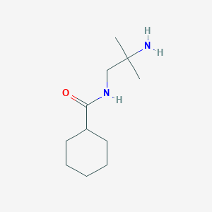 molecular formula C11H22N2O B13652013 N-(2-Amino-2-methylpropyl)cyclohexanecarboxamide CAS No. 87484-89-7