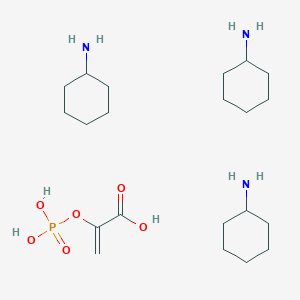 molecular formula C21H44N3O6P B1365206 Phosphoenolpyruvic Acid Tris(cyclohexylammonium) Salt 