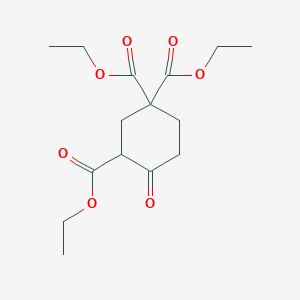 molecular formula C15H22O7 B1365208 Triethyl 4-oxocyclohexane-1,1,3-tricarboxylate CAS No. 57899-62-4