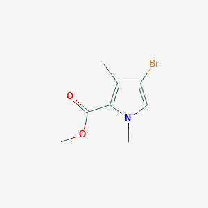molecular formula C8H10BrNO2 B13652105 Methyl 4-bromo-1,3-dimethyl-1H-pyrrole-2-carboxylate 