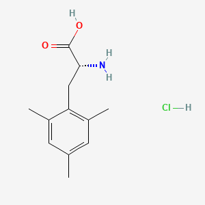 molecular formula C12H18ClNO2 B13652208 (R)-2-Amino-3-mesitylpropanoic acid hydrochloride 