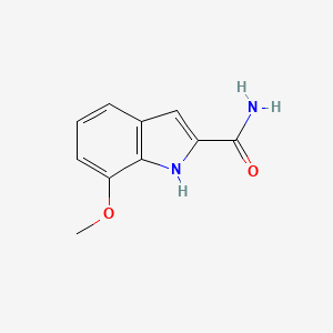 molecular formula C10H10N2O2 B13652243 7-Methoxy-1H-indole-2-carboxamide 