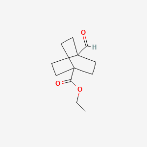 molecular formula C12H18O3 B13652258 COOEt-bicyclo[2.2.2]octane-CHO 