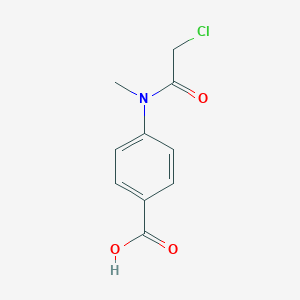 molecular formula C10H10ClNO3 B136523 N-Methyl-4-(2-chloroacetamido)benzoic acid CAS No. 147149-44-8