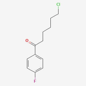 molecular formula C12H14ClFO B1365231 6-Chloro-1-(4-fluorophenyl)-1-oxohexane CAS No. 61191-90-0