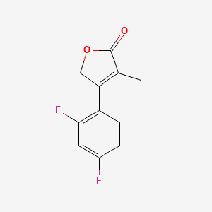 molecular formula C11H8F2O2 B1365236 4-(2,4-Difluorophenyl)-3-methyl-2(5H)-furanone 