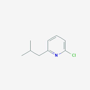 molecular formula C9H12ClN B13652408 2-Chloro-6-isobutylpyridine 