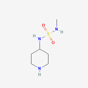 molecular formula C6H15N3O2S B1365241 N-(methylsulfamoyl)piperidin-4-amine 