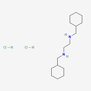molecular formula C16H34Cl2N2 B13652414 N1,N2-Bis(cyclohexylmethyl)ethane-1,2-diamine dihydrochloride 