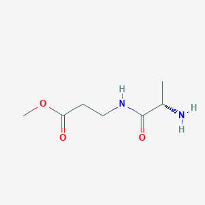molecular formula C7H14N2O3 B1365242 Methyl 3-[[(2S)-2-aminopropanoyl]amino]propanoate 