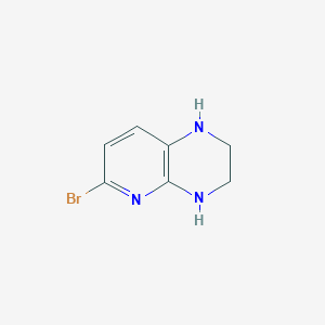 molecular formula C7H8BrN3 B13652431 6-Bromo-1,2,3,4-tetrahydropyrido[2,3-b]pyrazine 