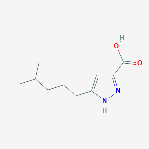molecular formula C10H16N2O2 B1365247 5-(4-methylpentyl)-1H-pyrazole-3-carboxylic Acid 