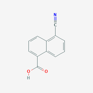 molecular formula C12H7NO2 B1365257 5-氰基-1-萘甲酸 CAS No. 3839-20-1