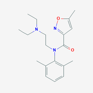 molecular formula C19H29N3O2 B136526 N-(2-(Diethylamino)ethyl)-N-(2,6-dimethylphenyl)-5-methylisoxazole-3-carboxamide CAS No. 145440-99-9