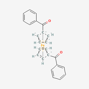 molecular formula C24H18FeO2-6 B1365260 1,1-Dibenzoylferrocene 