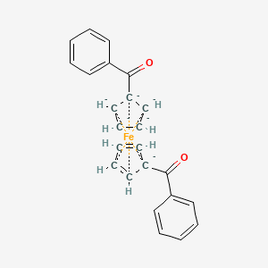 molecular formula C24H18FeO2-6 B1365260 Ferrocene, 1,1'-dibenzoyl- 