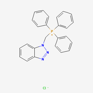 molecular formula C25H21ClN3P B1365264 [(1H-Benzotriazol-1-yl)methyl]triphenylphosphonium Chloride CAS No. 111198-09-5