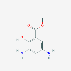 molecular formula C8H10N2O3 B13652656 Methyl 3,5-diamino-2-hydroxybenzoate 