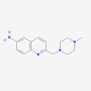 molecular formula C15H20N4 B1365267 2-((4-Methylpiperazin-1-yl)methyl)quinolin-6-amine CAS No. 832102-03-1