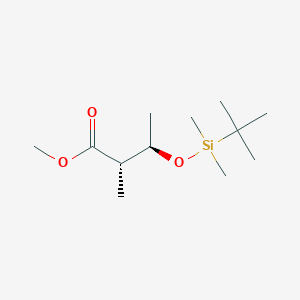 molecular formula C12H26O3Si B1365272 (R,S)-3-[(Tert-butyldimethylsilyl)oxy]-2-methyl-butanoic Acid Methyl Ester 