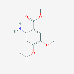 molecular formula C12H17NO4 B1365274 Methyl 2-amino-4-isopropoxy-5-methoxybenzoate CAS No. 50413-53-1