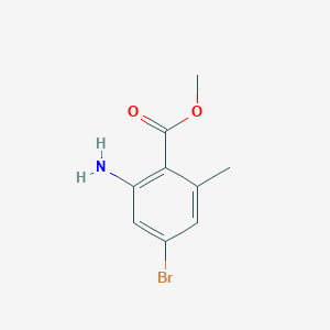 molecular formula C9H10BrNO2 B13652755 Methyl 2-amino-4-bromo-6-methylbenzoate 