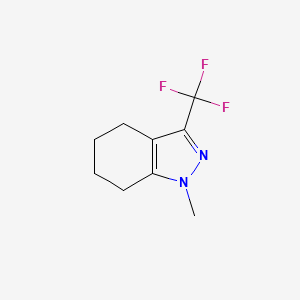 molecular formula C9H11F3N2 B1365278 1-Methyl-3-(trifluoromethyl)-4,5,6,7-tetrahydro-1H-indazole CAS No. 347361-50-6