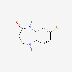 molecular formula C9H9BrN2O B1365288 8-Bromo-1,3,4,5-tetrahydro-2H-1,5-benzodiazepin-2-one CAS No. 37040-46-3