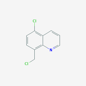 molecular formula C10H7Cl2N B13652910 5-Chloro-8-(chloromethyl)quinoline 