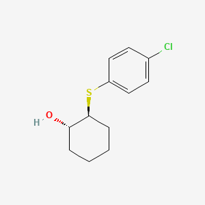 molecular formula C12H15ClOS B1365292 (1S,2S)-2-[(4-chlorophenyl)sulfanyl]cyclohexan-1-ol 