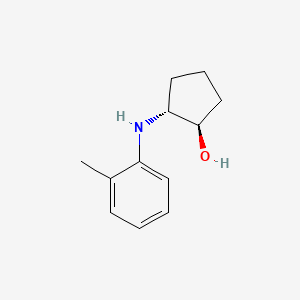 molecular formula C12H17NO B1365293 (1R,2R)-2-[(2-methylphenyl)amino]cyclopentan-1-ol 