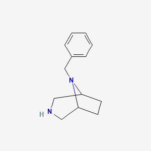 molecular formula C13H18N2 B1365294 8-苄基-3,8-二氮杂双环[3.2.1]辛烷 CAS No. 93428-56-9