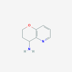molecular formula C8H10N2O B1365297 3,4-dihydro-2H-pyrano[3,2-b]pyridin-4-amine CAS No. 502612-49-9