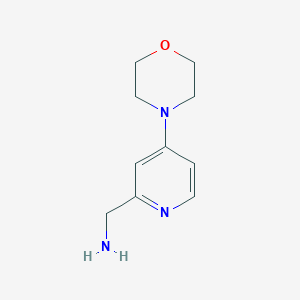 molecular formula C10H15N3O B13653123 (4-Morpholinopyridin-2-yl)methanamine 