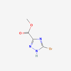 molecular formula C4H4BrN3O2 B1365320 Methyl 5-bromo-4H-[1,2,4]triazole-3-carboxylate CAS No. 704911-47-7