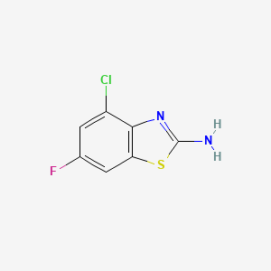 molecular formula C7H4ClFN2S B1365321 2-Amino-4-chloro-6-fluorobenzothiazole CAS No. 210834-98-3