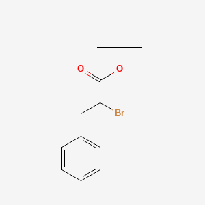 molecular formula C13H17BrO2 B1365322 tert-Butyl 2-bromo-3-phenylpropionate 
