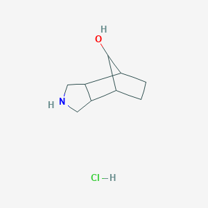 molecular formula C9H16ClNO B13653349 Octahydro-1H-4,7-methanoisoindol-8-ol hydrochloride 
