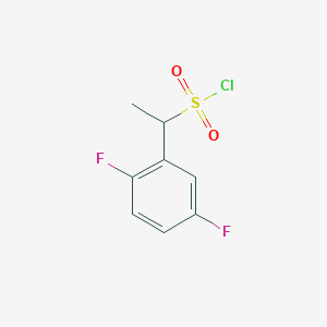 molecular formula C8H7ClF2O2S B13653354 1-(2,5-Difluorophenyl)ethane-1-sulfonyl chloride 