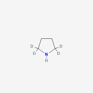 molecular formula C4H9N B1365337 Pyrrolidine-2,2,5,5-d4 