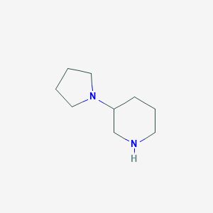 molecular formula C9H18N2 B136534 3-(Pyrrolidin-1-yl)piperidine CAS No. 144243-28-7